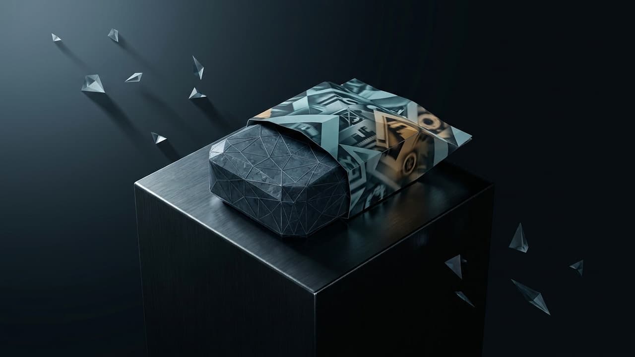 The Forensic Specimen (Low Poly) illustration showing Regulatory Gap and Hidden Truth for report The Coco Question