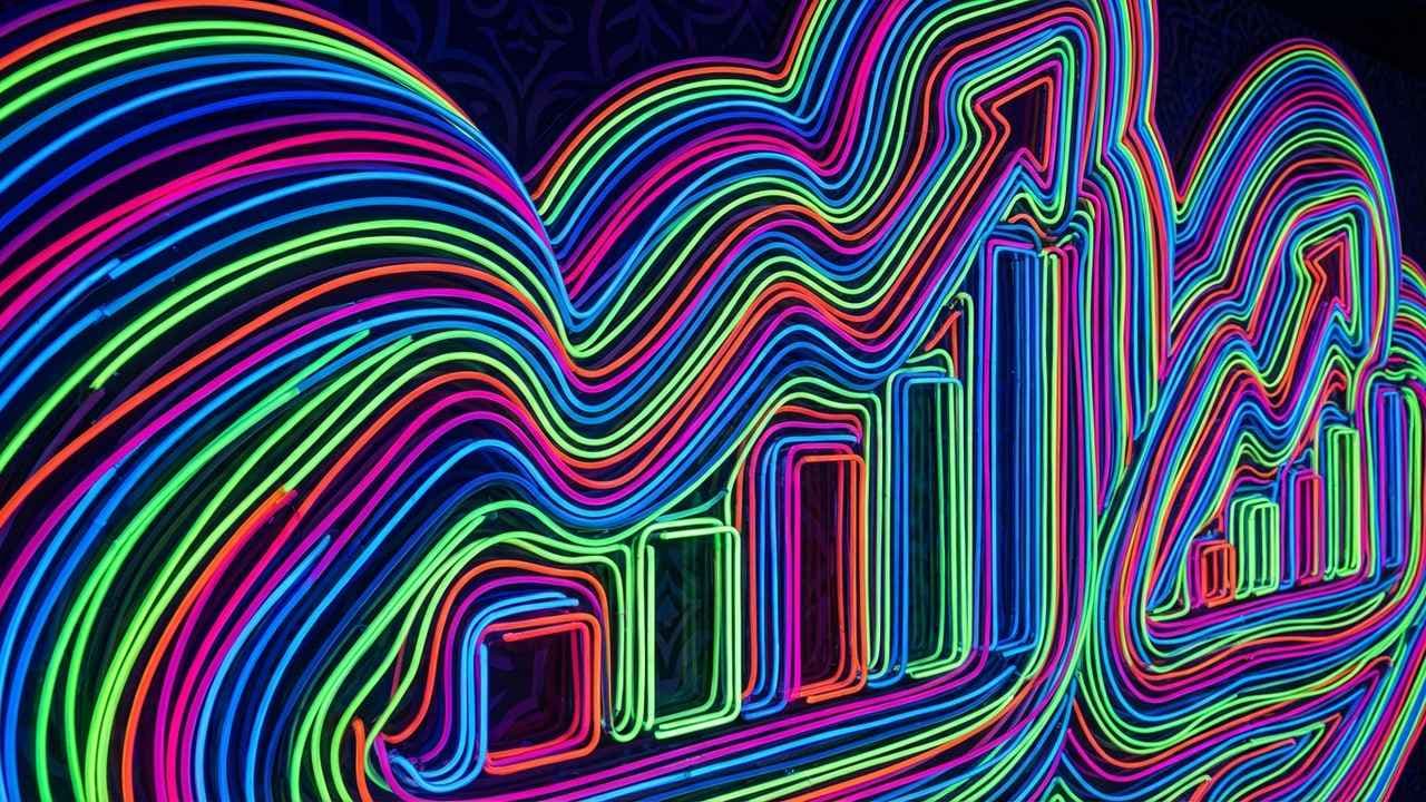 The Vibration (Op Art) illustration showing Illusory Growth and Profiting Destruction for report Growth, Forever