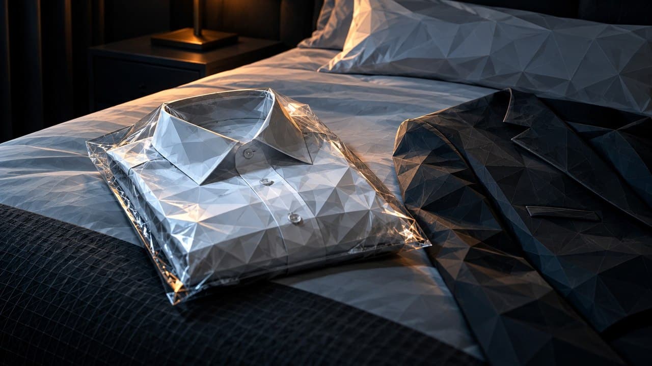 The Forensic Specimen (Low Poly) illustration showing some wrinkle-free shirts sheets for report Some “wrinkle-free” shirt...