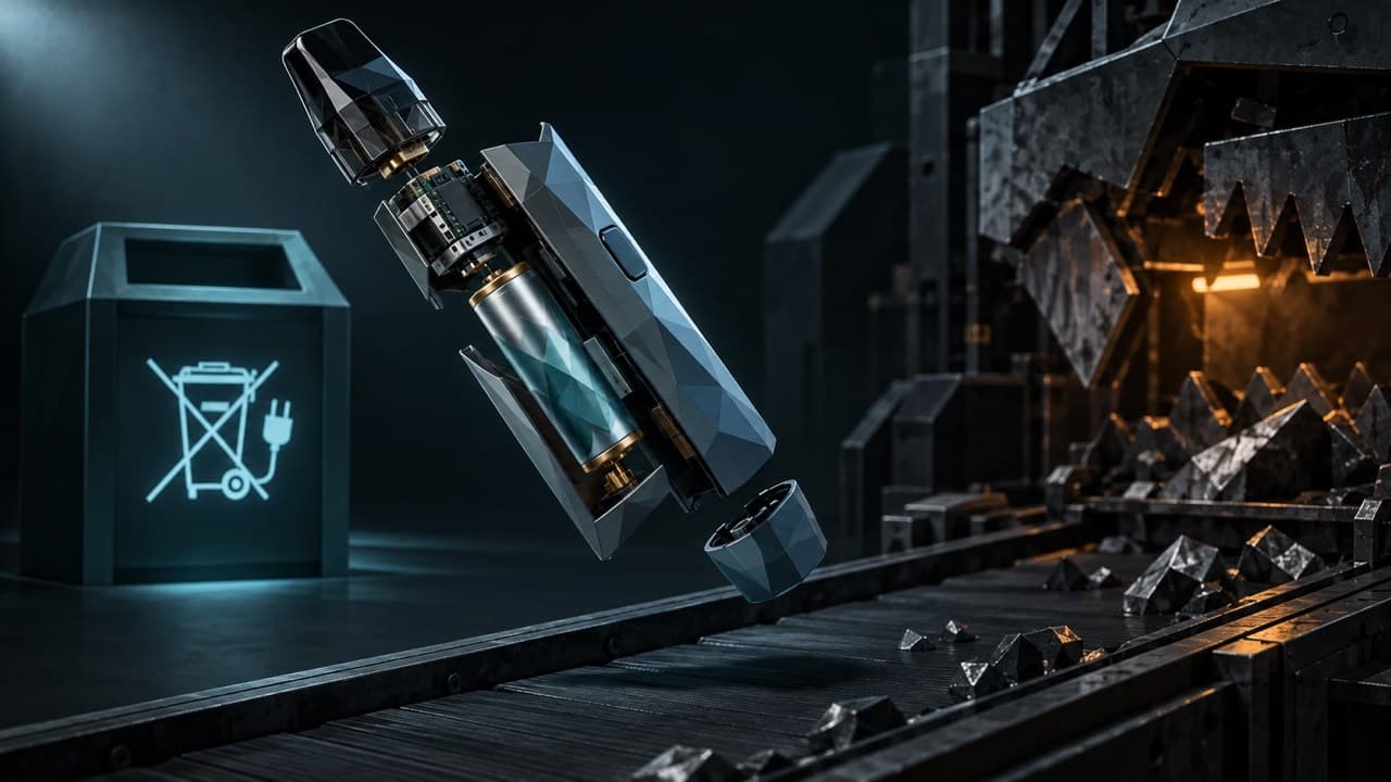 The Forensic Specimen (Low Poly) illustration showing rechargeable vape goes after for report Where a Rechargeable Vape Go...
