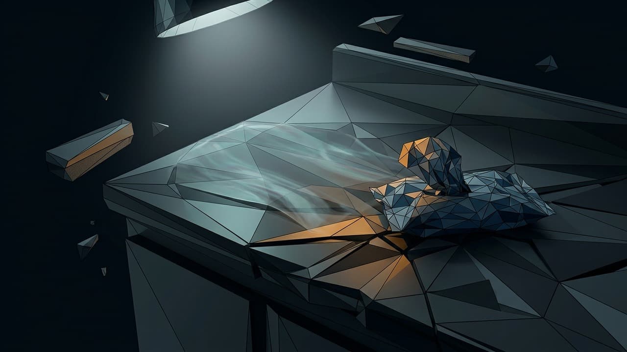 The Forensic Specimen (Low Poly) illustration showing Chemical Residue and Clean Surface for report The Film You Leave Behind