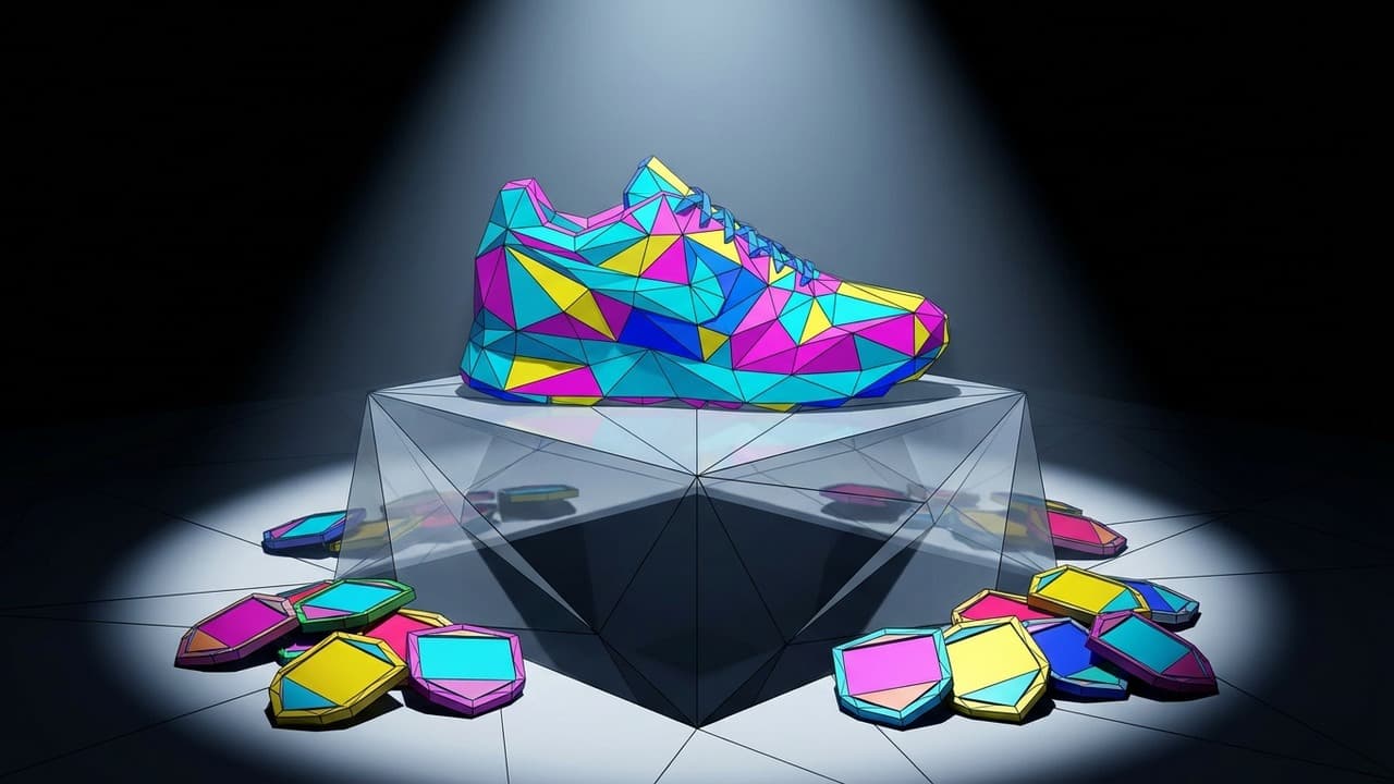 The Facet (Low Poly) illustration showing Deceptive Shoe Certification for report The Certification Void