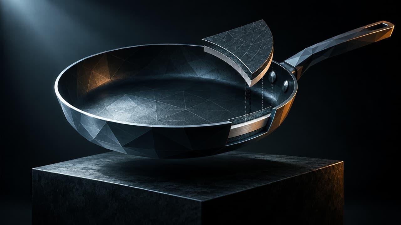 The Forensic Specimen (Low Poly) illustration showing pfas-free cookware tests for report What PFAS-Free Cookware Tests Ca...