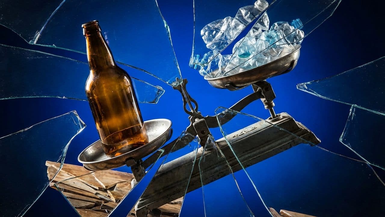 Fractured Portraiture illustration showing Burdened Glass Bottles and Policy Injustice for report Weight Is Destiny