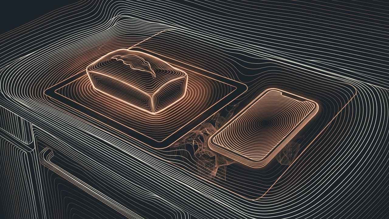 The Distortion Field (Op Art) illustration showing Digital Comfort and Chemical Migration for report The Recommendation